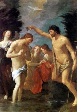 Desnudo Painting - Bautismo de Cristo Guido Reni desnudo